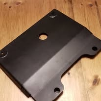 Cream textured powder coat finish sample